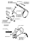 Page C Diagram and Parts List for 61 1988-06 Husqvarna Chainsaw