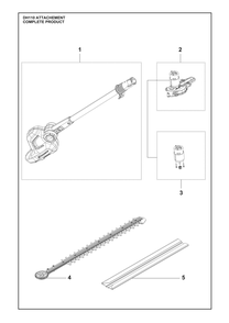 Complete Product Diagram and Parts List for DH110  Husqvarna Trimmer