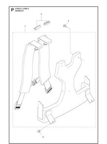 Harness Diagram and Parts List for 570BTS 20111800001-Current Husqvarna Leaf Blower / Vacuum