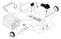 Drive Diagram and Parts List for 62522 FE 2009-01 - 96142006700 Husqvarna Lawn Mower