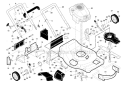 Frame Diagram and Parts List for 62522 FE 2009-01 - 96142006700 Husqvarna Lawn Mower