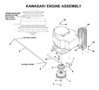 Engine 2 Diagram and Parts List for CZ4815KAA (968999219)(2003-05) Husqvarna Lawn Mower