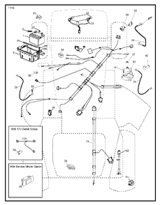 Electrical Diagram and Parts List for YTH2348 (917289570)(2012-02) Husqvarna Lawn Tractor