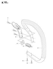 Handle Diagram and Parts List for 346XP 2011-01 Husqvarna Chainsaw