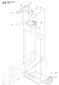 Cover 2 Diagram and Parts List for RIDER175AWD (965105001)(2009-04) Husqvarna Lawn Mower