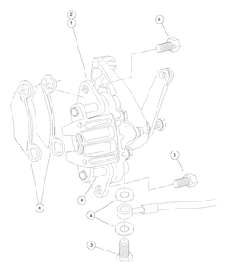 Rear Brake Assembly Diagram and Parts List for HUV4421GXP 2009 Husqvarna Lawn Tractor