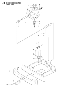 Chassis And Enclosures 2 Diagram and Parts List for RIDER15V2AWD (965200901)(2008-01) Husqvarna Lawn Mower