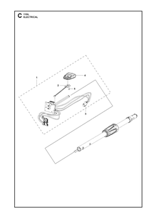 Electrical Diagram and Parts List for 110IL  Husqvarna Edger