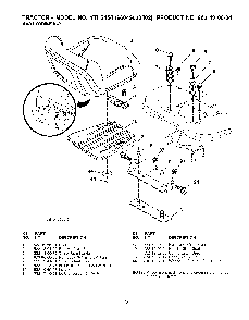 Seat Diagram and Parts List for YTH245496043003402 2008-02 Husqvarna Lawn Tractor