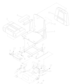 Part Location Diagram of 539105542 Husqvarna SWITCH, SEAT
