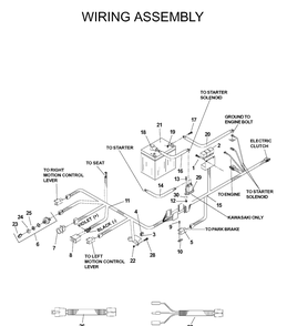 Electrical Diagram and Parts List for IZ4218 (968999204)(2004-08) Husqvarna Lawn Mower