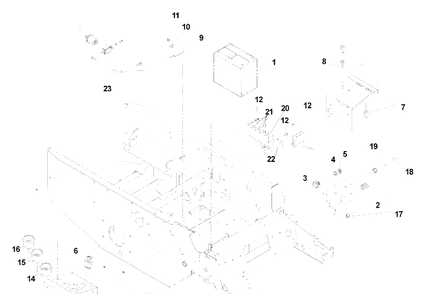 Electrical Group Diagram and Parts List for BZ6127D (968999218) (BAM) (033600000 and Up)(2004-11) Husqvarna Lawn Mower
