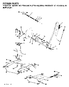 Mower Lift / Deck Lift Diagram and Parts List for YTKH1848XPA (954568489)(2004-03) Husqvarna Lawn Tractor