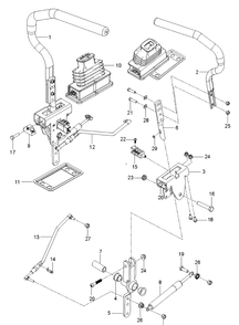 Steering Diagram and Parts List for Z254F (96795400200)(2018-04) Husqvarna Lawn Mower