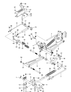 Mower Lift / Deck Lift Diagram and Parts List for Z560X (96793030100)(2018-08) Husqvarna Lawn Mower