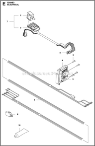 Electrical Diagram and Parts List for 520IHE3  Husqvarna Trimmer