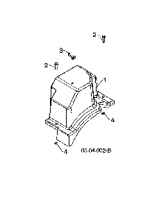Belt cover Diagram and Parts List for 96193009603  Husqvarna Snow Blower