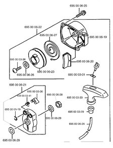 Starter Diagram and Parts List for 155BT 1998-10 Husqvarna Leaf Blower / Vacuum