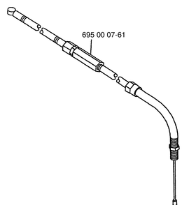 Throttle Cable Diagram and Parts List for 145BF (Carb II)(2001-04) Husqvarna Leaf Blower / Vacuum