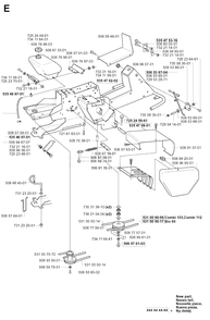 Part Location Diagram of 535470202 Husqvarna Frame