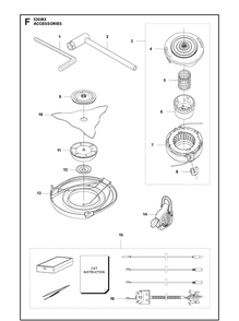 Accessories Diagram and Parts List for 520IRX  Husqvarna Brush Cutter
