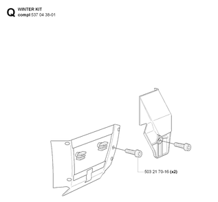 Winter Kit Diagram and Parts List for 385 20064000001-Current Husqvarna Chainsaw