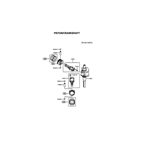 Engine >> Piston/Crankshaft Diagram and Parts List for 917289580  Husqvarna Lawn Tractor
