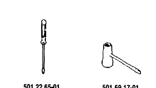 Accessories Diagram and Parts List for 61 1991-03 Husqvarna Chainsaw