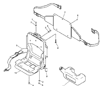 Frame / Fuel Tank Diagram and Parts List for 155BT (Carb II)(2001-04) Husqvarna Leaf Blower / Vacuum