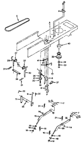 Drive Group (Part 1) Diagram and Parts List for YT120 (954000061)(1990-01) Husqvarna Lawn Tractor