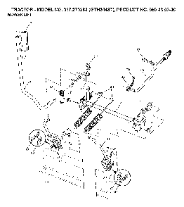 Mower Lift / Deck Lift Diagram and Parts List for GTH2448T (917279260, 960430009)(2006-02) Husqvarna Lawn Tractor