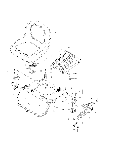 Seat Diagram and Parts List for 967324401-00  Husqvarna Lawn Mower