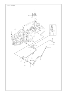 Mower Lift / Deck Lift Diagram and Parts List for 967187001  Husqvarna Lawn Tractor Accessories