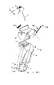 Deflector & chute weldment Diagram and Parts List for 96193009603  Husqvarna Snow Blower