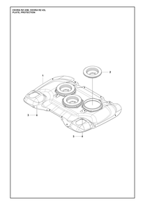 Plate, Protection Diagram and Parts List for CEORARZ43M  Husqvarna Lawn Mower