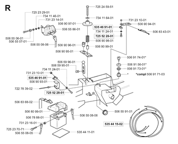 Part Location Diagram of 535441502 Husqvarna 