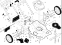 Page B Diagram and Parts List for 65021 CHV 2007-07 Husqvarna Lawn Mower