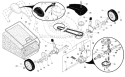 Page B Diagram and Parts List for 65021 CHV 96143001904 -2008-01 Husqvarna Lawn Mower
