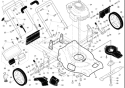 Page A Diagram and Parts List for 65021 ES 96143002001 -2007-07 Husqvarna Lawn Mower