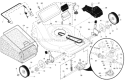 Page B Diagram and Parts List for 65022 ES 96143002301 -2007-08 Husqvarna Lawn Mower
