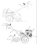 Page A Diagram and Parts List for 650RTT 650 RTT 96093000202 -2008-01 Husqvarna Tiller