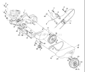 Page C Diagram and Parts List for 650 RTT A 954329172 -2003-01 Husqvarna Tiller