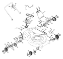 Page A Diagram and Parts List for 6521RSB 6521 RSB 954222732 -2001-12 Husqvarna Lawn Mower