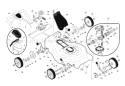 Page B Diagram and Parts List for 6521RS 6521 RS 961450005-00 -2007-09 Husqvarna Lawn Mower