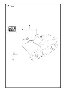 Cylinder Cover 2 Diagram and Parts List for 570 (570 EPA)(20090100001-Current) Husqvarna Chainsaw