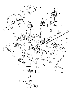 Mower Deck / Cutting Deck Diagram and Parts List for MZ5226BF 966690503-00, 2012-07 Husqvarna Lawn Tractor