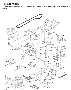 Part Location Diagram of 532169595 Husqvarna Keeper, Center Span