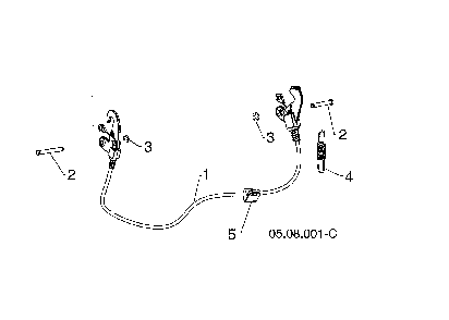 Interlock cable Diagram and Parts List for 96193009703  Husqvarna Snow Blower