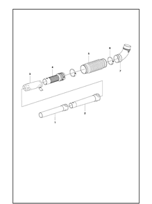 Tube 2 Diagram and Parts List for 356BT  Husqvarna Leaf Blower / Vacuum