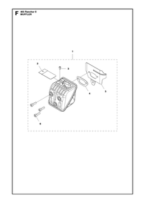 Muffler Diagram and Parts List for 465RANCHER  Husqvarna Chainsaw